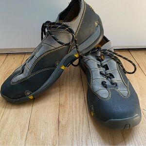 Sperry Top-Sider sneaker mens 8 Black Gray Hydrogrip rubber Lace up Shoe Outdoor